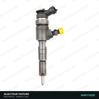 0445110252 injecteur Bosch pour Peugeot 206 Van 1.4 HDi, pièce reconditionnée testée au banc