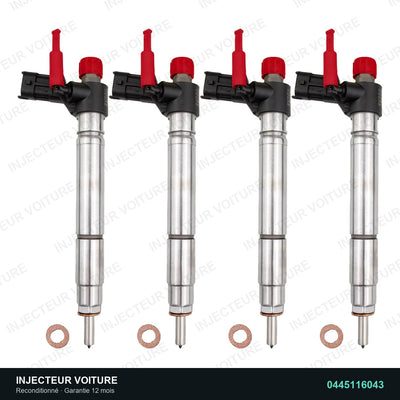 0445116043 injecteur Bosch pour Land Rover Discovery Sport 2.2 TD4, pièce reconditionnée testée au banc