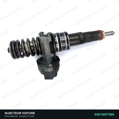 038130073BN injecteur pompe Bosch pour Audi A3 Sportback 1.9 TDI, pièce reconditionnée testée au banc