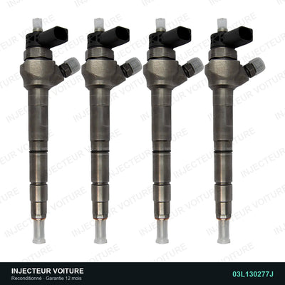 03L130277J injecteur Bosch pour Audi A1 Sportback 2.0 TDI, pièce reconditionnée testée au banc