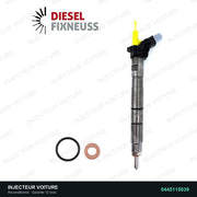 0445115039 injecteur Bosch pour Audi A4 B7 2.7 TDI, pièce reconditionnée testée au banc vue 2, vue 2