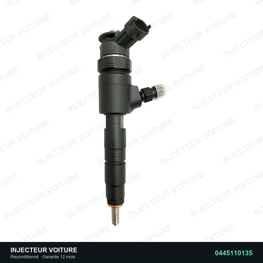 0445110135 Injecteur Bosch Citroën C2 C3 Peugeot 206 307 1.4 HDi, injecteur reconditionné testé au banc