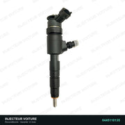 0445110135 Injecteur Bosch Citroën C2 C3 Peugeot 206 307 1.4 HDi, injecteur reconditionné testé au banc vue 3, vue 3