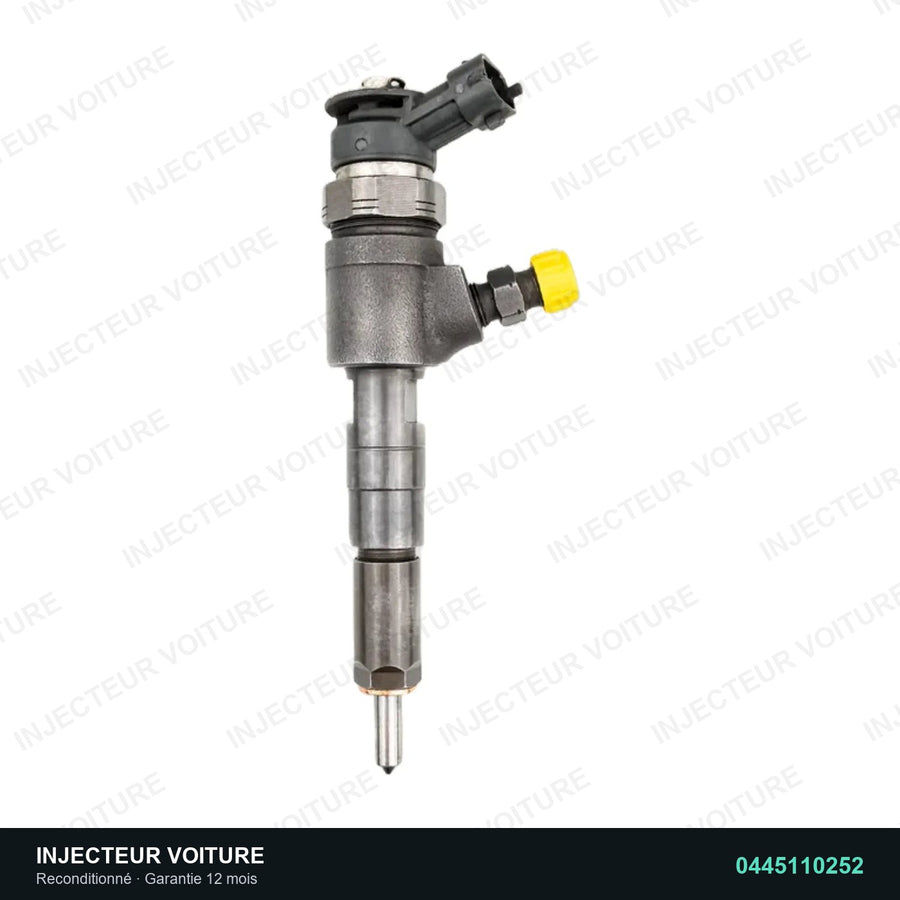 0445110252 injecteur Bosch pour Peugeot 206 Van 1.4 HDi, pièce reconditionnée testée au banc