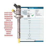 Injecteur Bosch 0445110297 pour moteur 1.6 HDi, vue 2