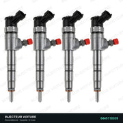 0445110339 Injecteur Bosch Peugeot 206 207 Citroën Ford 1.4 HDi, injecteur reconditionné testé au banc vue 2, vue 2