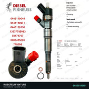 0445110049 injecteur Bosch pour Opel Omega B 2.0 TD4, pièce reconditionnée testée au banc vue 4, vue 4