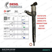 2950500770 injecteur Denso pour Opel Astra J 1.6 CDTI, pièce reconditionnée testée au banc vue 2, vue 2