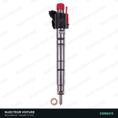 03090415 injecteur Bosch pour Peugeot 407 Coupe 3.0 D, pièce reconditionnée testée au banc