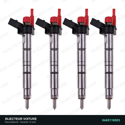 0445116003 injecteur Bosch pour Volkswagen Phaeton 3.0 TDI, pièce reconditionnée testée au banc