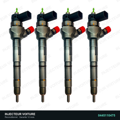 0445110475 injecteur Bosch pour Audi A3 Sportback 2.0 TDI, pièce reconditionnée testée au banc