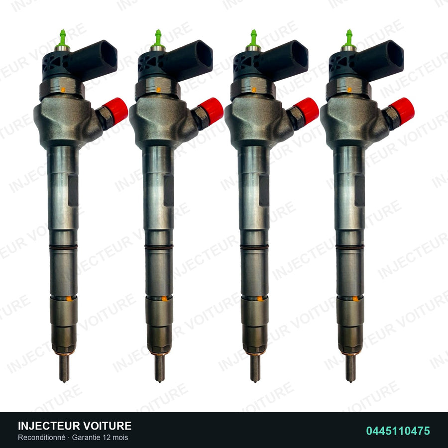 0445110475 injecteur Bosch pour Audi A3 Sportback 2.0 TDI, pièce reconditionnée testée au banc
