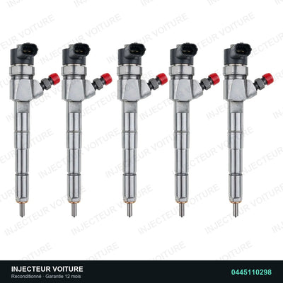 0445110298 injecteur Bosch pour Volvo V70 III 2.4 D, pièce reconditionnée testée au banc