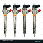 0445110470 injecteur Bosch pour Audi A4 B9 2.0 TDI, pièce reconditionnée testée au banc, vue 1