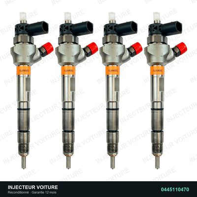 0445110470 injecteur Bosch pour Audi A4 B9 2.0 TDI, pièce reconditionnée testée au banc