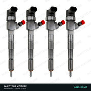 0445110300 injecteur Bosch pour Fiat Doblo 1.6 D, pièce reconditionnée testée au banc, vue 1
