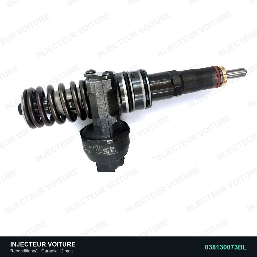 038130073BL injecteur pompe Bosch pour Audi A3 Sportback 1.9 TDI, pièce reconditionnée testée au banc