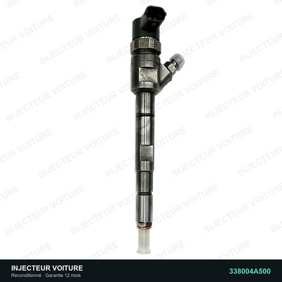338004A500 injecteur Bosch pour Hyundai H-1 2.5 CRDi, pièce reconditionnée testée au banc