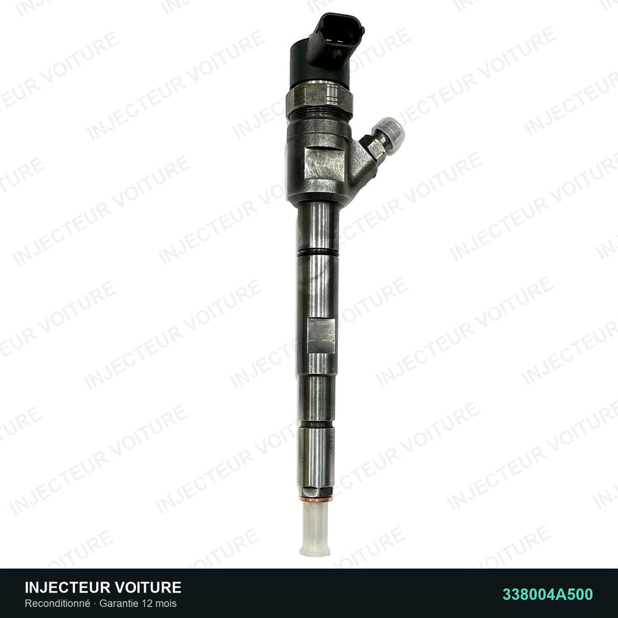 338004A500 injecteur Bosch pour Hyundai H-1 2.5 CRDi, pièce reconditionnée testée au banc