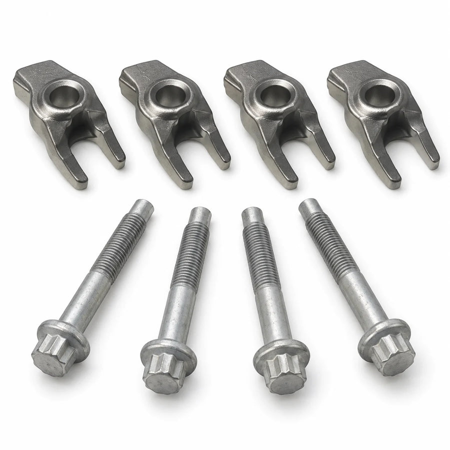 Kit bride + vis injecteur 1.6 HDi KC02662 : 4 brides de fixation et 4 vis M8